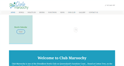 Desktop Screenshot of clubmaroochy.com.au