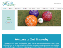 Tablet Screenshot of clubmaroochy.com.au